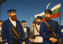 revolutionaries in period uniform