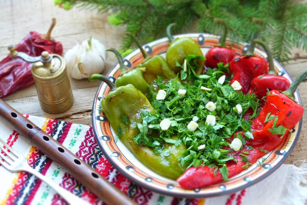 Roasted pepper salad