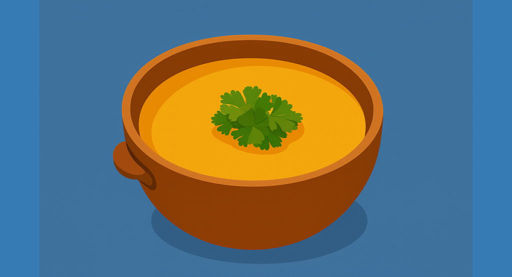 Cream of pumpkin soup