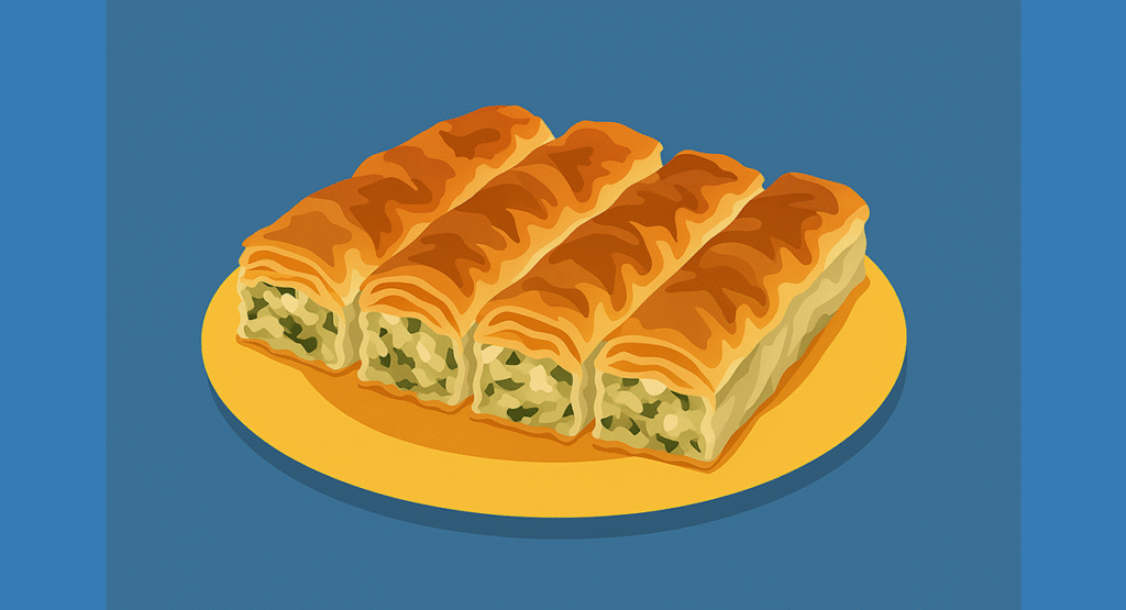 bulgarian banitsa with leeks
