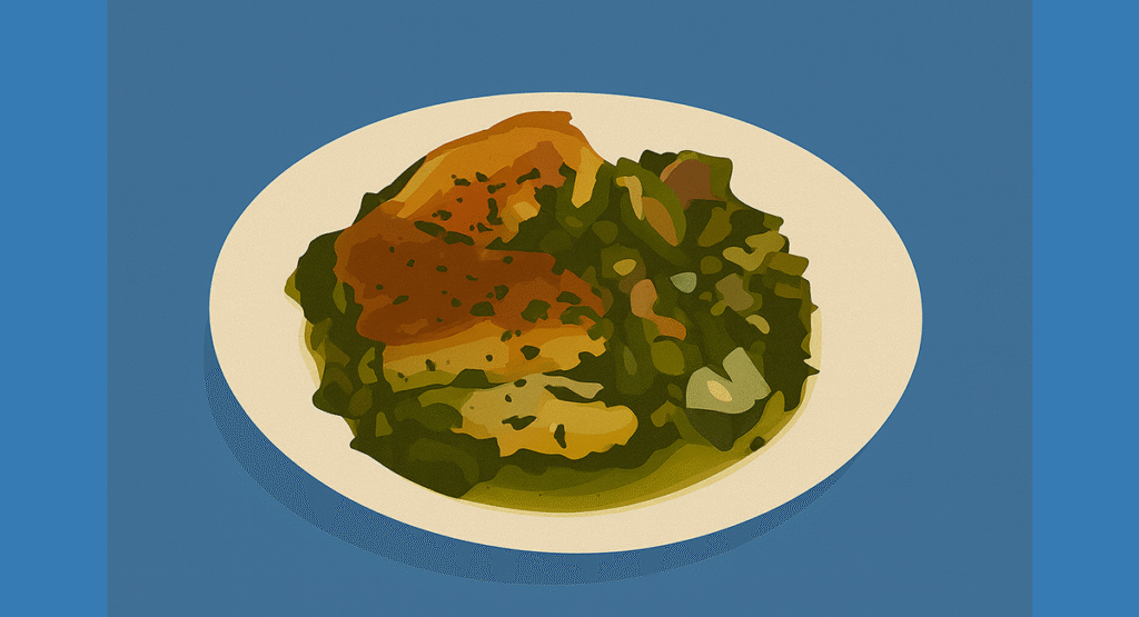 bulgarian lamb with spinach