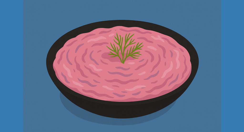 bulgarian milk salad with beetroots