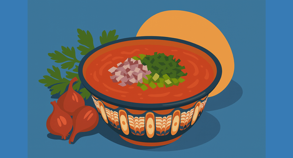 bulgarian onion and tomato dish